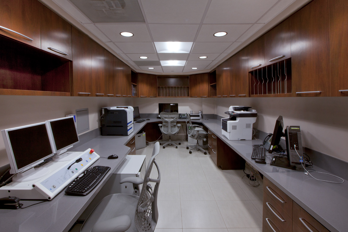 Larkin Community Hospital Miami Neuroscience Center gamma knife control room.