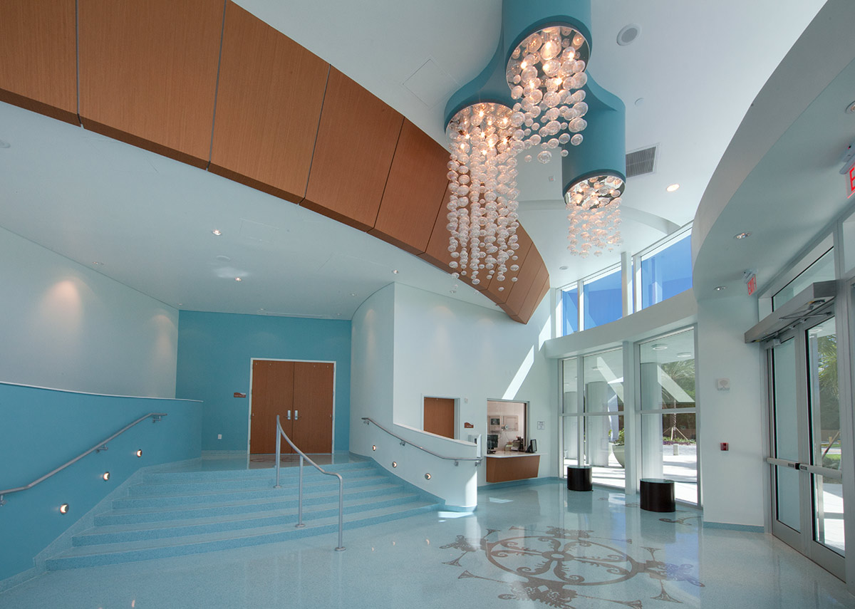 Interior design view at Aventura Arts snd Cultural Center - Aventura. FL.