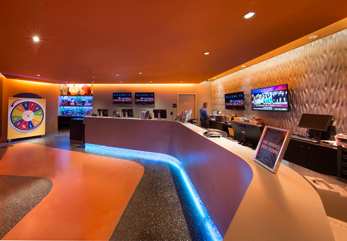 Interior design view at the Casino at Dania Beach FL