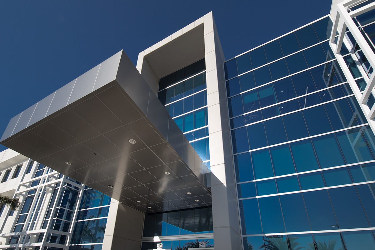 Architectura deaill view of Telemundo Headquarters - Doral, FL