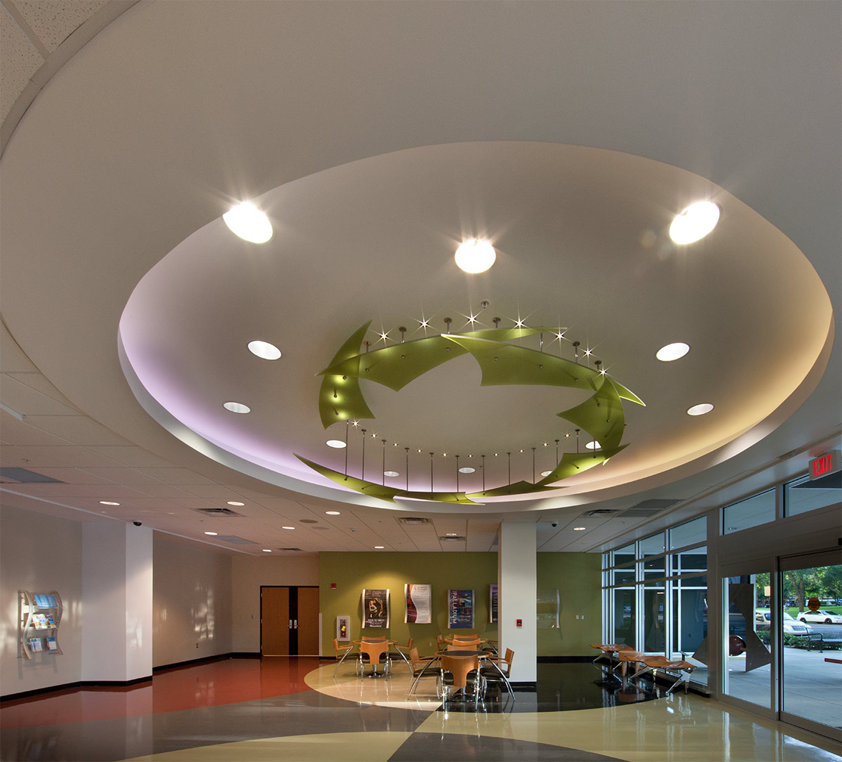 Interior design view of the American Stage Theater St. Petersburg, Fl College.