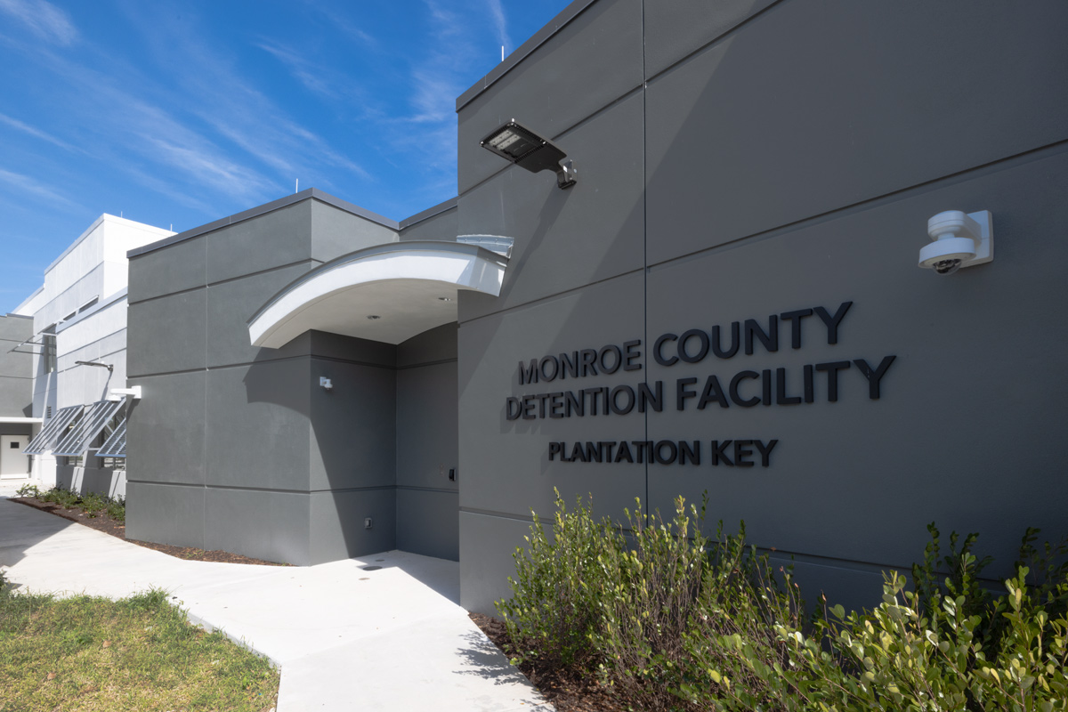 Architectural view of the Monroe County DetArchitectural view of the transport dock at the Monroe County Detention - Islamorada, FL.ention - Islamorada, FL.