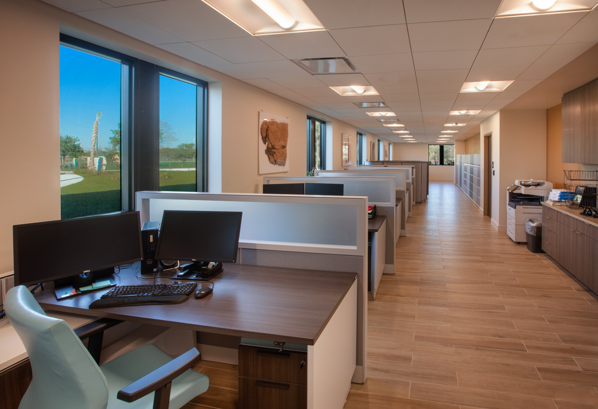 Interior design view of the Abiaki Tribal Historic Preservation HQ Clewiston, FL