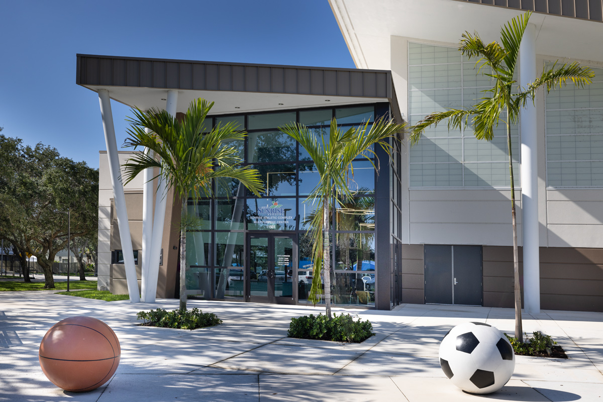 Architectural view of the Sunrise Athletic Center - Sunrise, FL