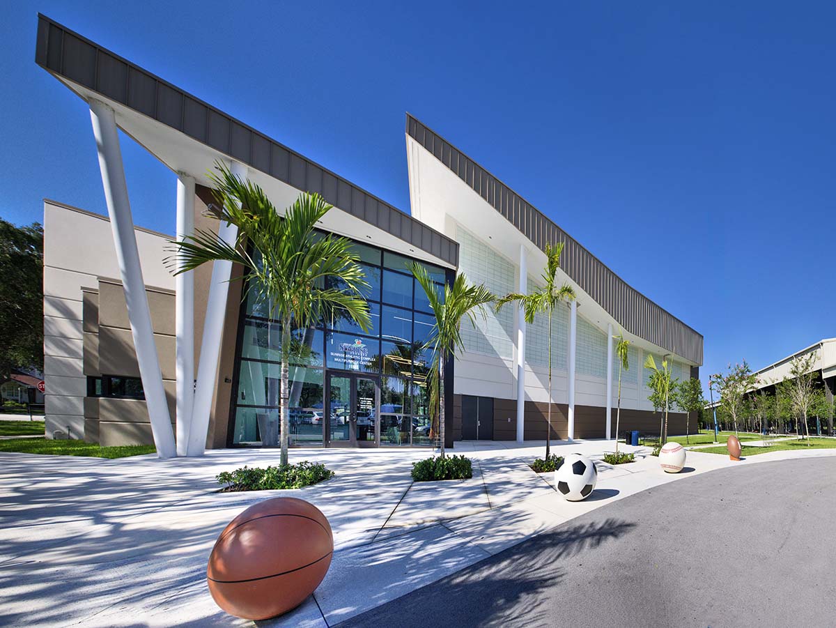 Architectural view of the Sunrise Athletic Center - Sunrise, FL