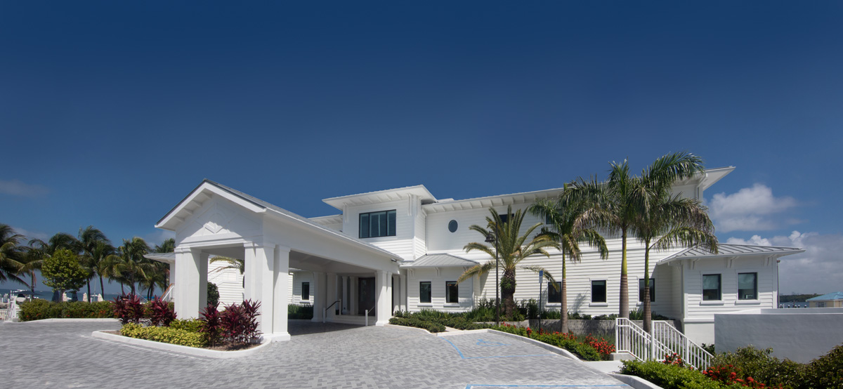 Key Biscayne yacht club exterior view