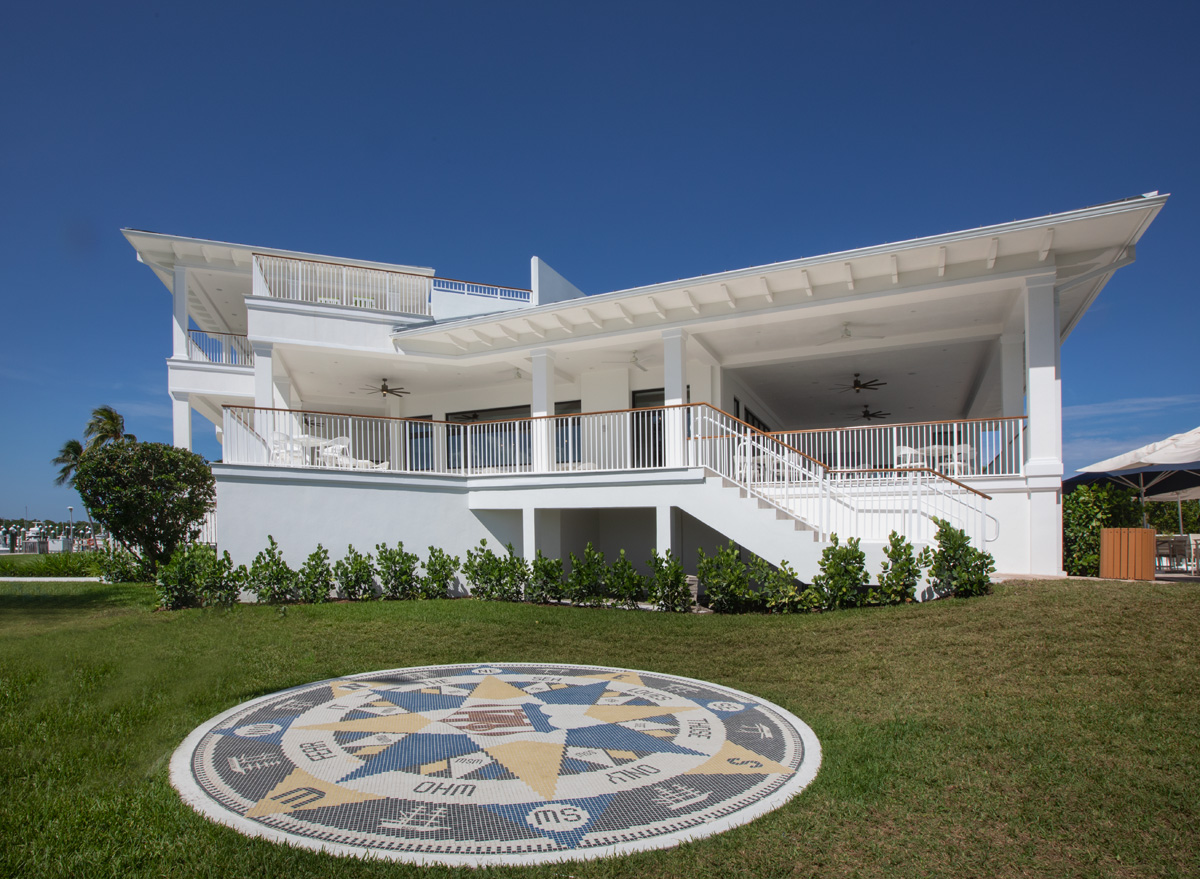 Key Biscayne yacht club exterior facade