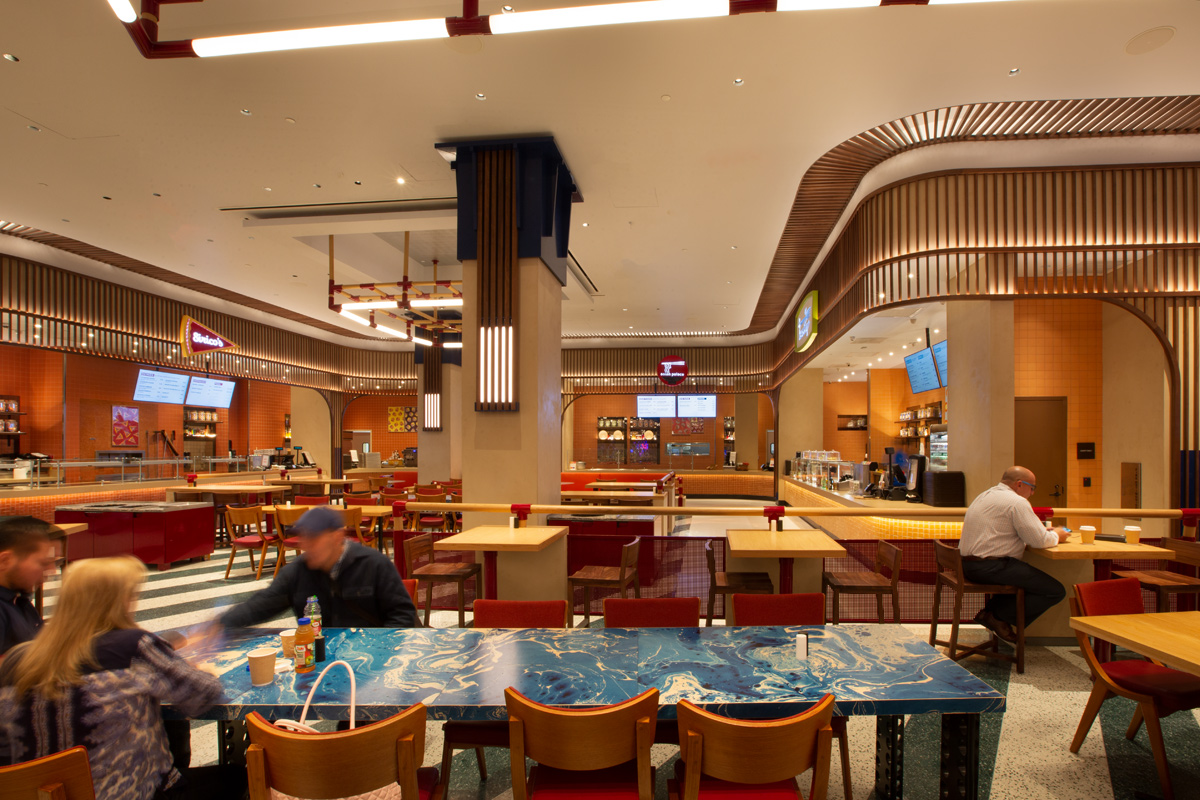 Hard Rock Hollywood casino food court.