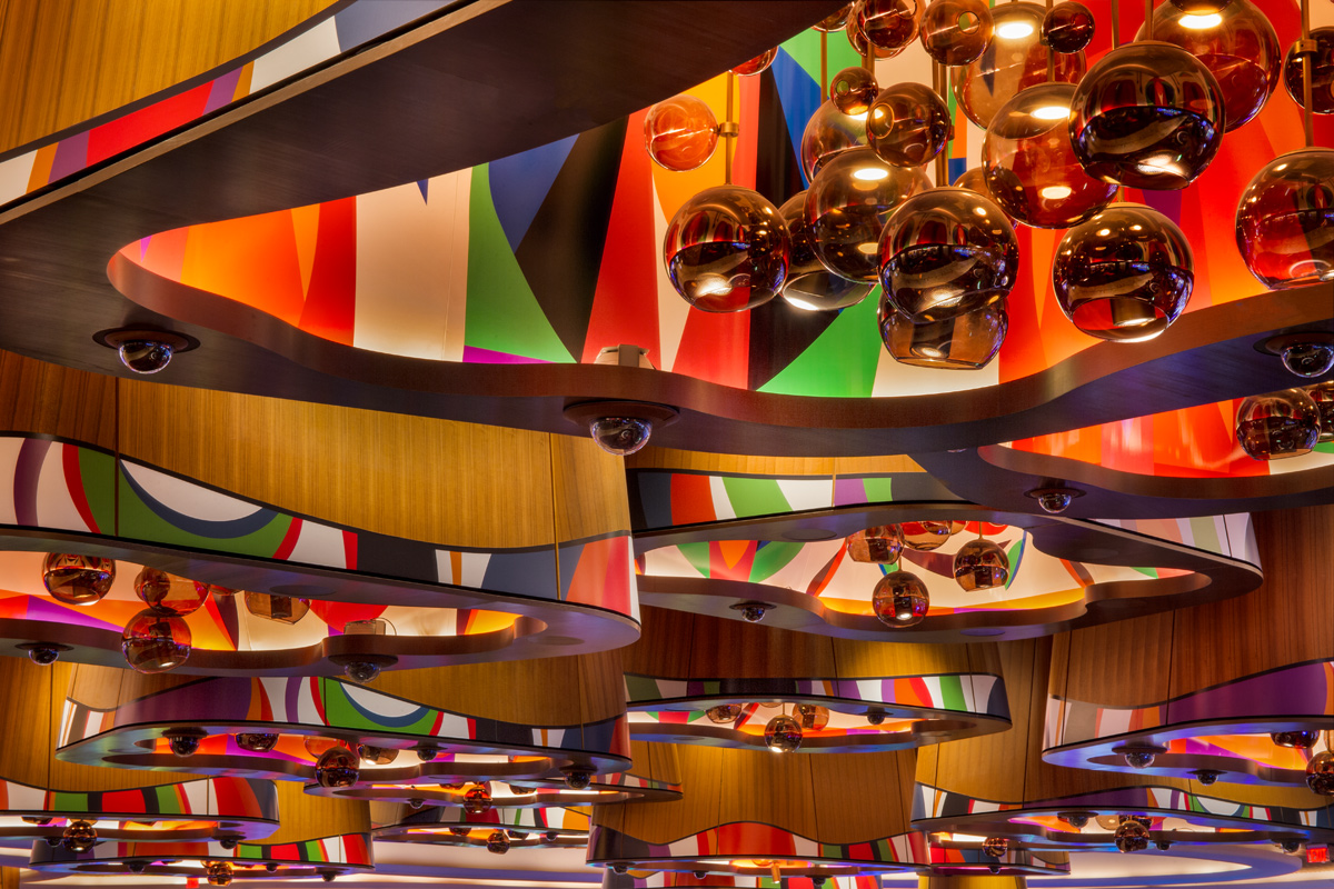 Hard Rock Hollywood casino ceiling detail.