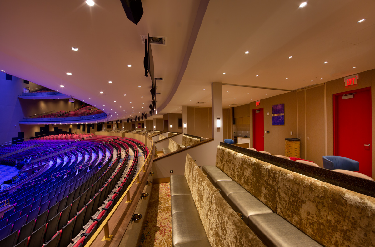 Hard Rock Hollywood hotel and casino Live theater balcony.