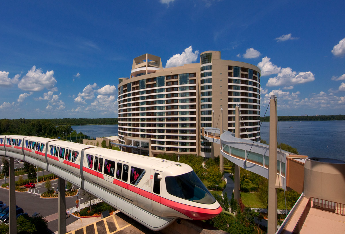 Architectural view of Bay Lake Tower at Disney's Resort - Orlando, FL.
