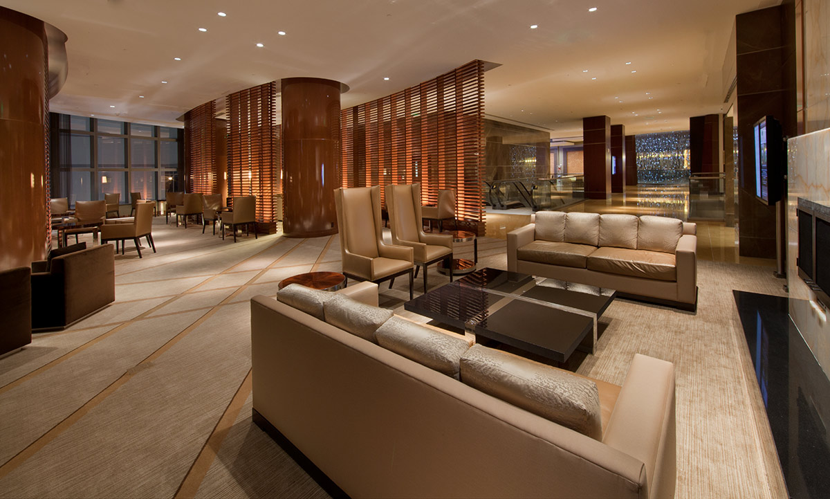 Guest Lounge at the JW Marriott Marquis in downtown Miami providing a luxury hospitality experience.
