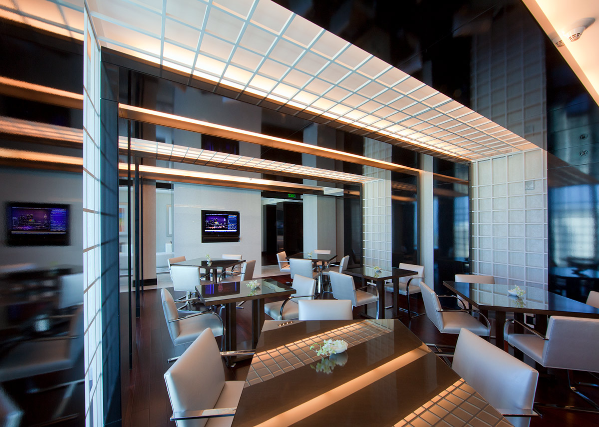 Club room of Beaux Art at the JW Marriott Marquis in downtown Miami providing a luxury hospitality experience.