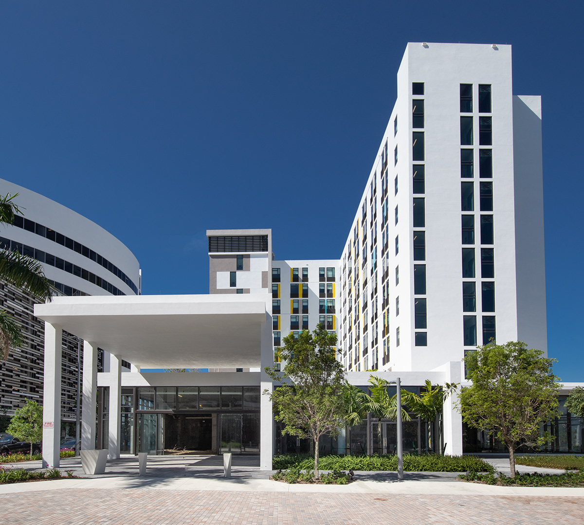 Architectural view at the Aloft Aventura, Miami, FL