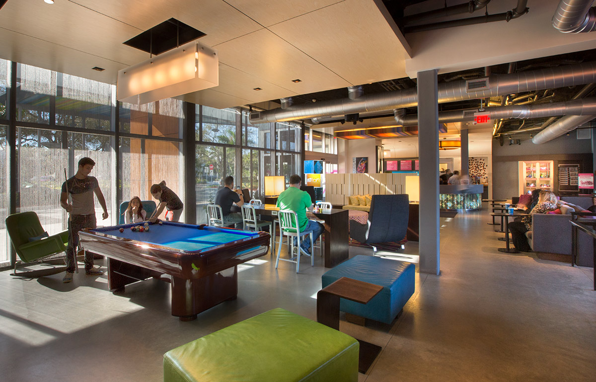 Interior design lobby view at the Aloft Doral - Miami, FL