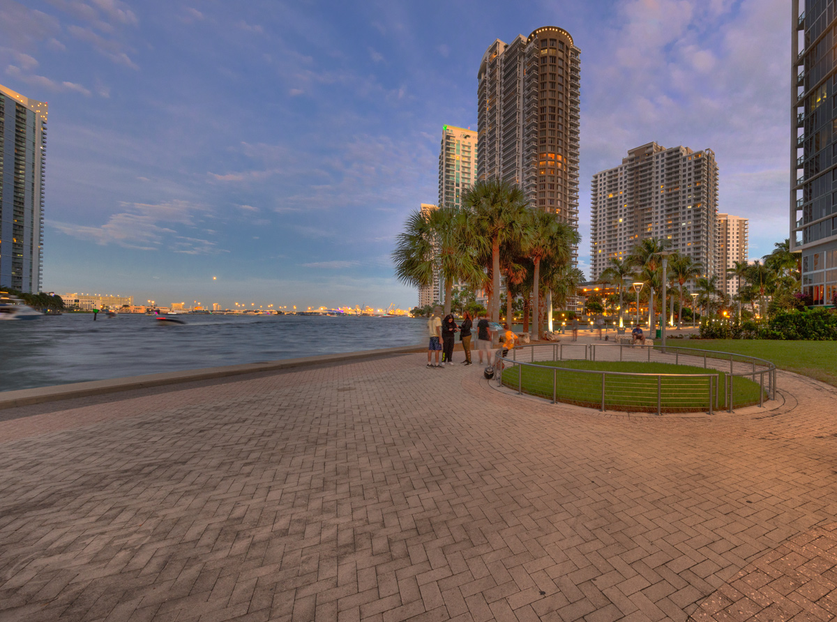 Design phtography of the Miami Circle National Historic Landmark in downtown Miami, FL.