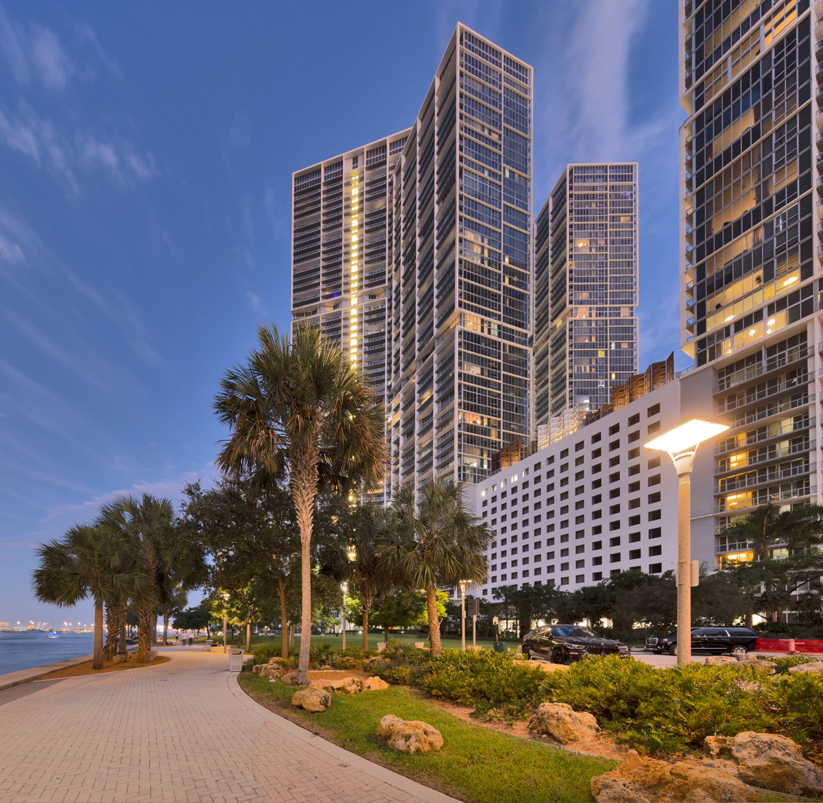 Design phtography of the Miami Circle National Historic Landmark in downtown Miami, FL.