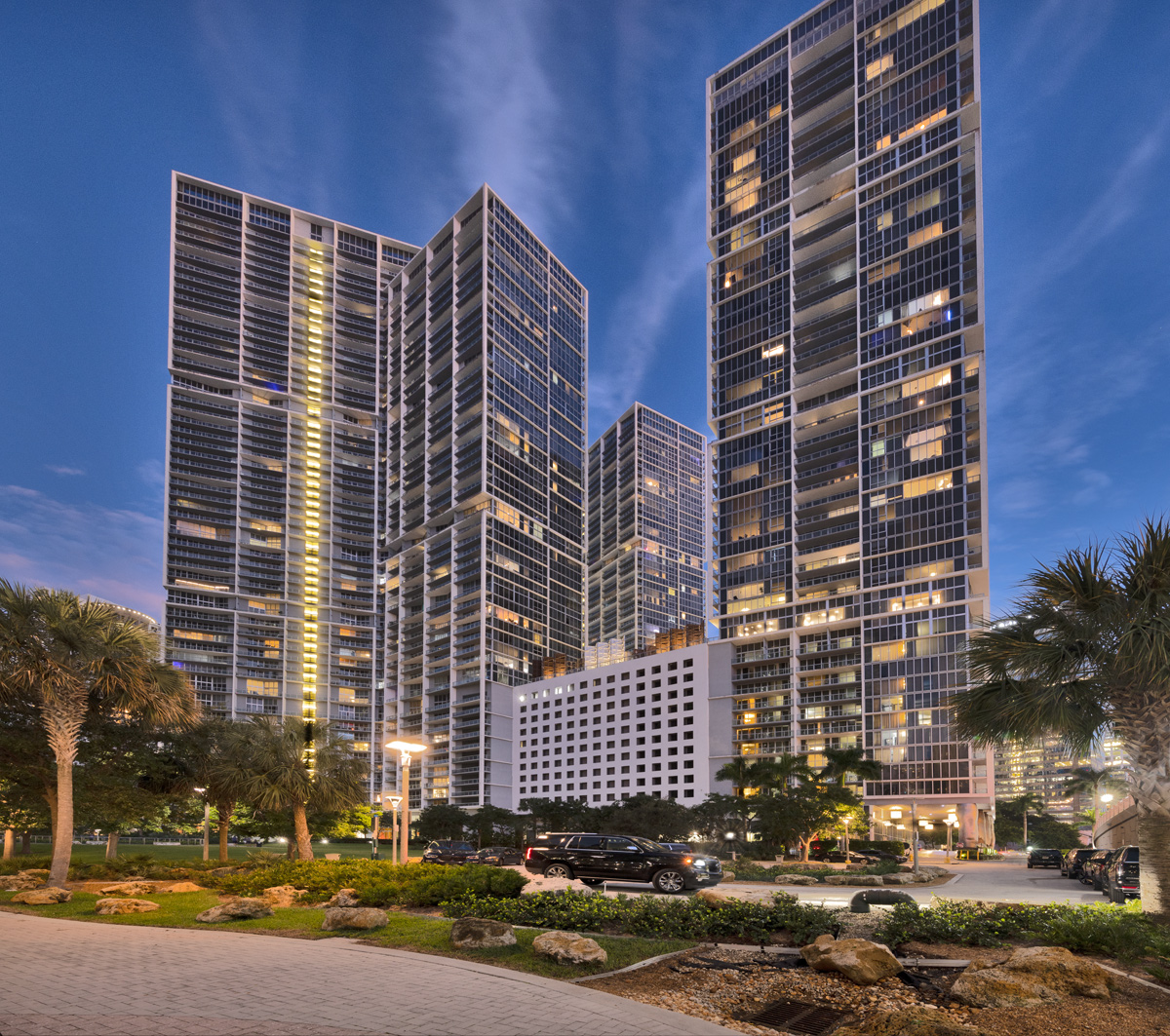 Design phtography of the Miami Circle National Historic Landmark in downtown Miami, FL.