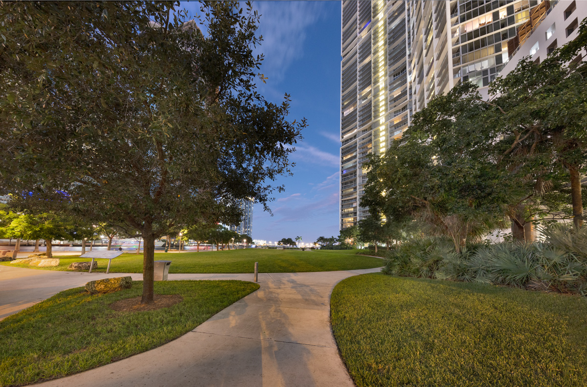 Design phtography of the Miami Circle National Historic Landmark in downtown Miami, FL.