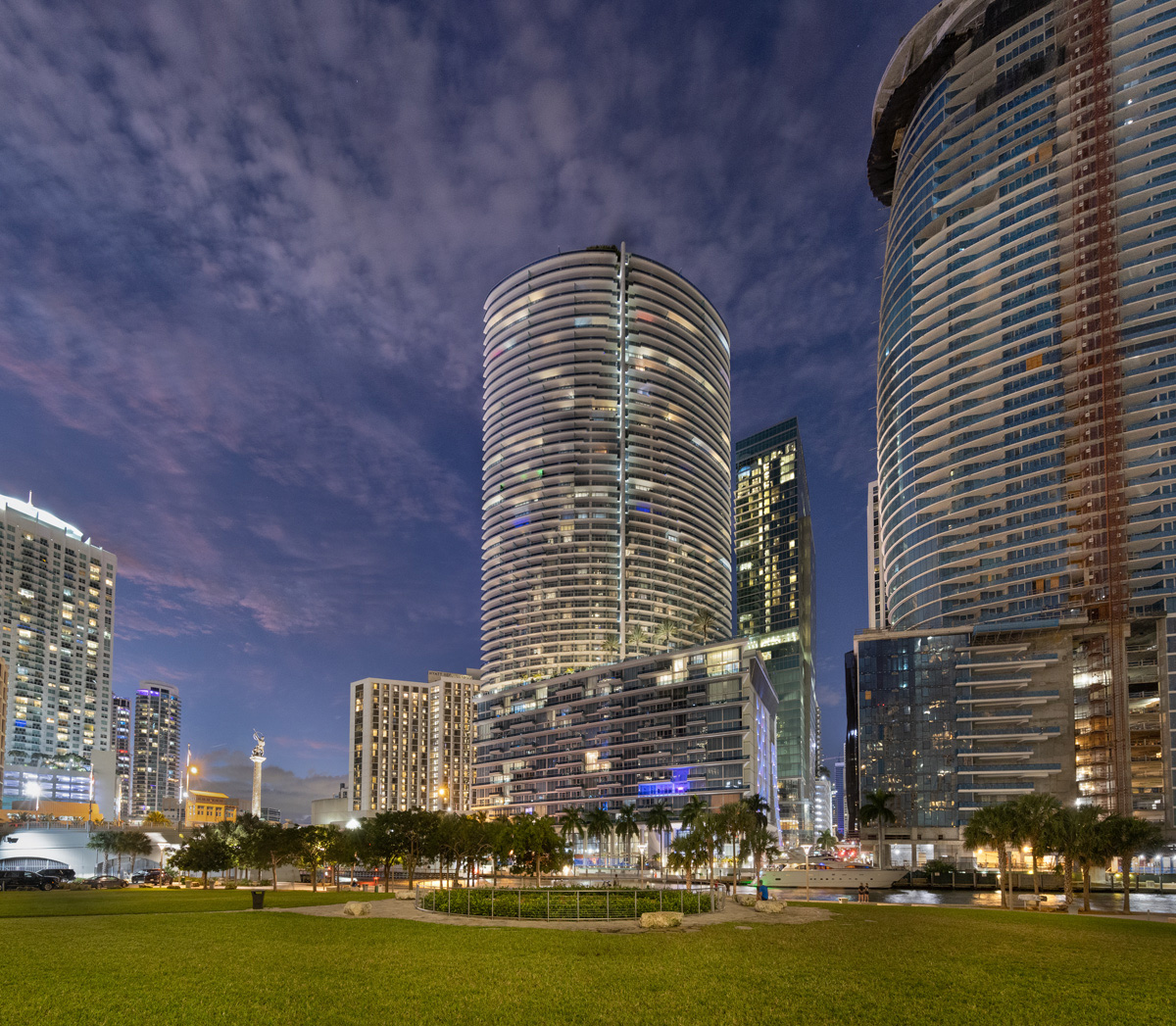 Design phtography of the Miami Circle National Historic Landmark in downtown Miami, FL.