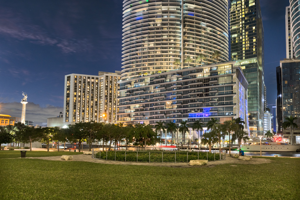 Design phtography of the Miami Circle National Historic Landmark in downtown Miami, FL.