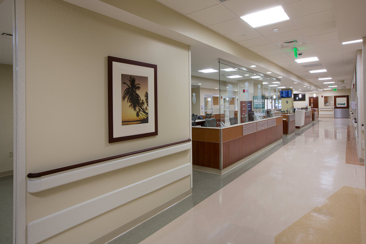 Interior design view at Baptist Health S Miami Emergency.