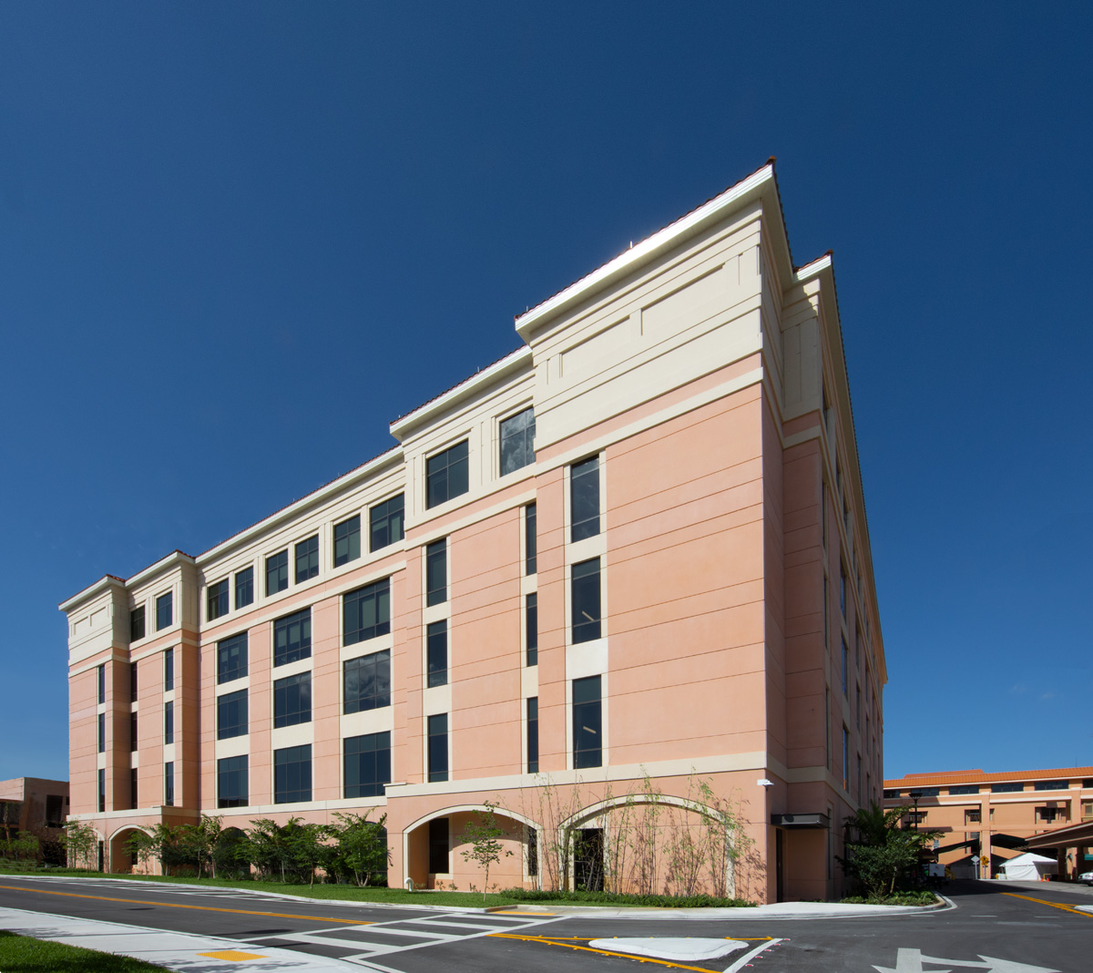 The Baptist East medical bed tower provides expanded bedspace for healthcare in Miami.