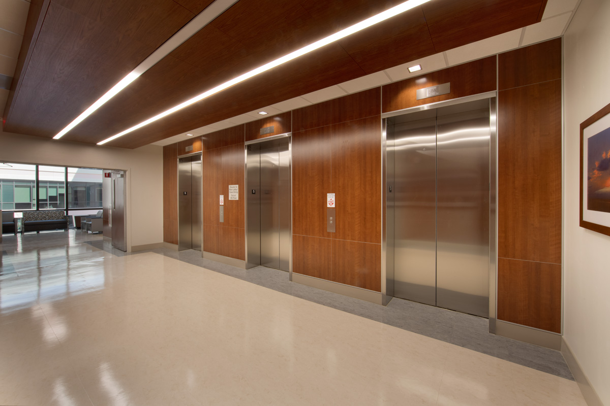 The Baptist East medical bed tower waiting area delivering healthcare in Miami.