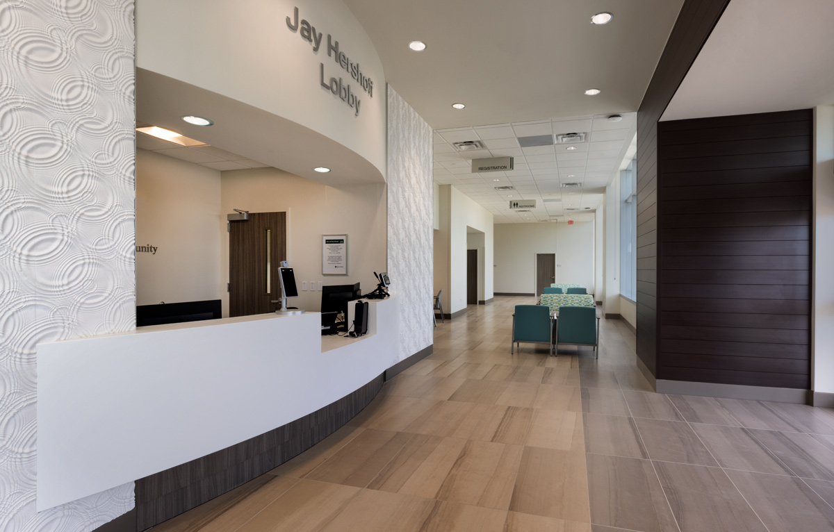 Interior design lobby view of Baptist Fishermen's Community Hospital in Marathon, FL