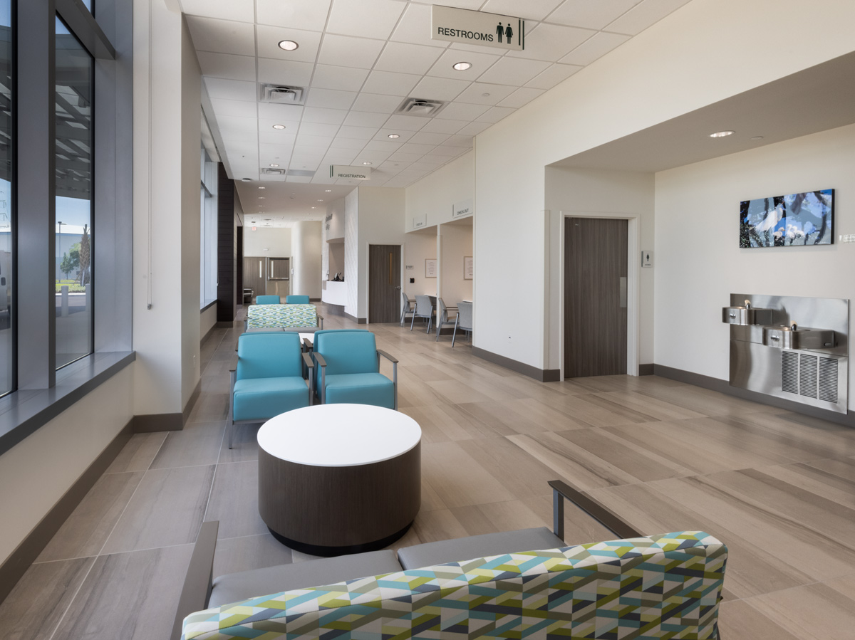 Interior design waiting area view of Baptist Fishermen's Community Hospital in Marathon, FL