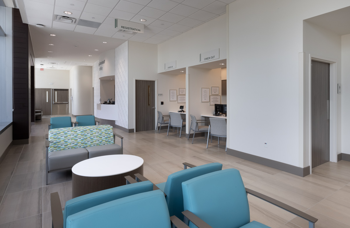 Interior design lobby view of Baptist Fishermen's Community Hospital in Marathon, FL