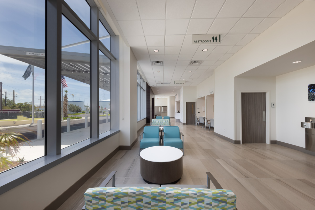 Interior design lobby view of Baptist Fishermen's Community Hospital in Marathon, FL