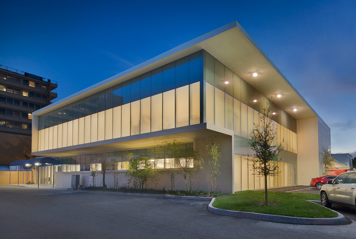 Architectural dusk view of Broward Health Emergency - Deerfield Beach, FL.