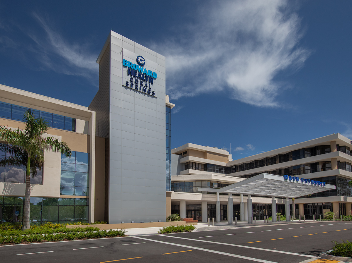 Architectural view of Broward Health Maternity – Coral Springs, FL