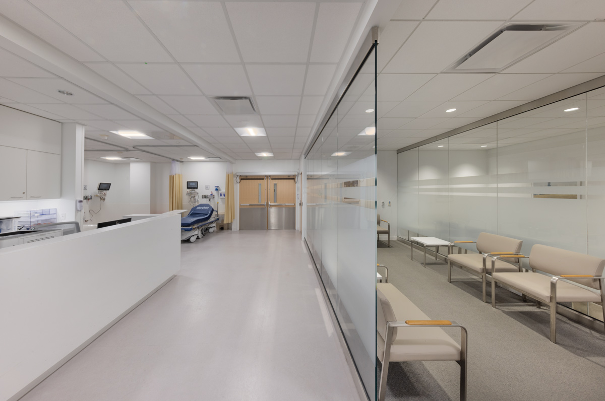 Interior design waiting area view of the Cleveland Clinic in Weston, FL.