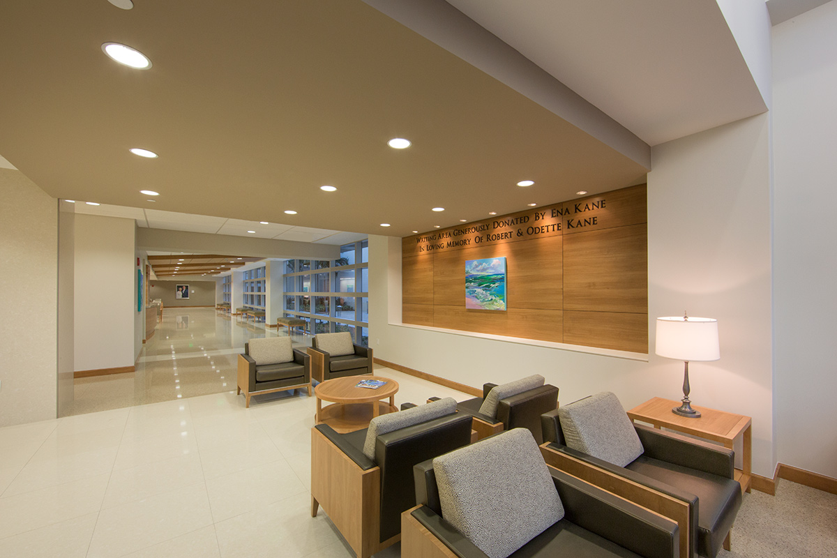 Interior design view at Boca Raton, FL Regional Hospital Neuroscience Ctr.