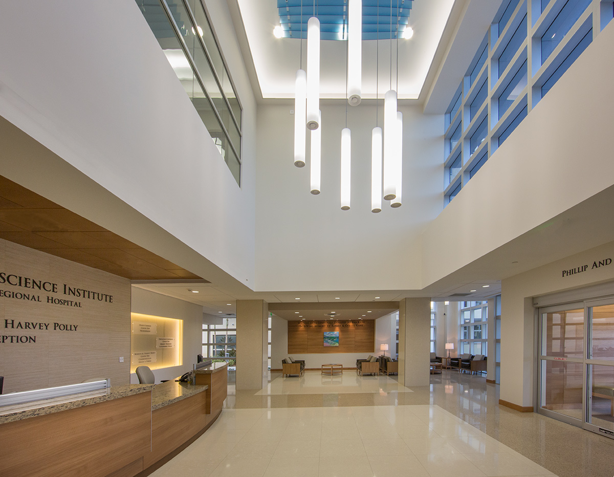 Interior design view at Boca Raton, FL Regional Hospital Neuroscience Ctr.