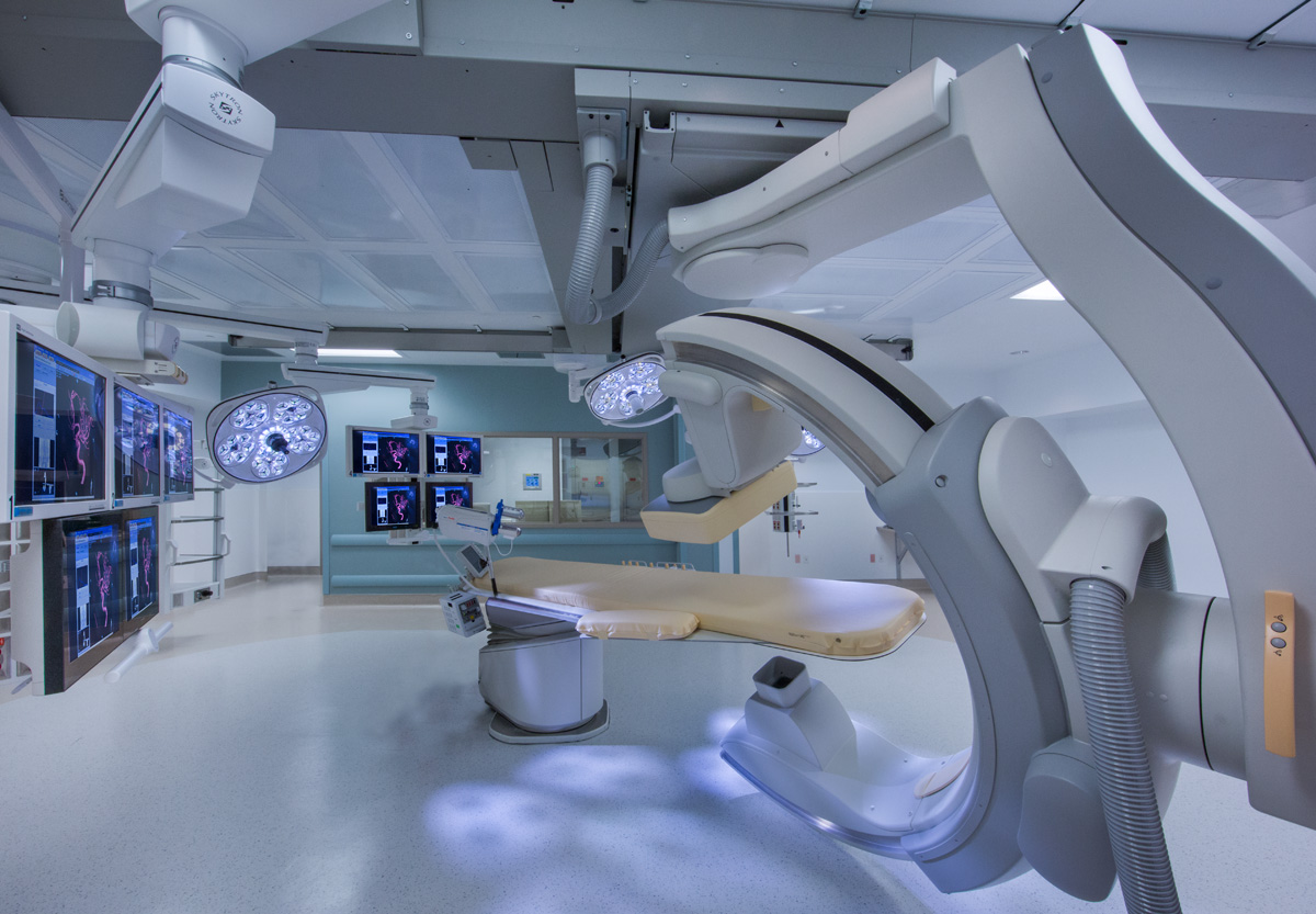 Interior design view of the Holy Cross neuroscience operating room in Fort Lauderdale, FL