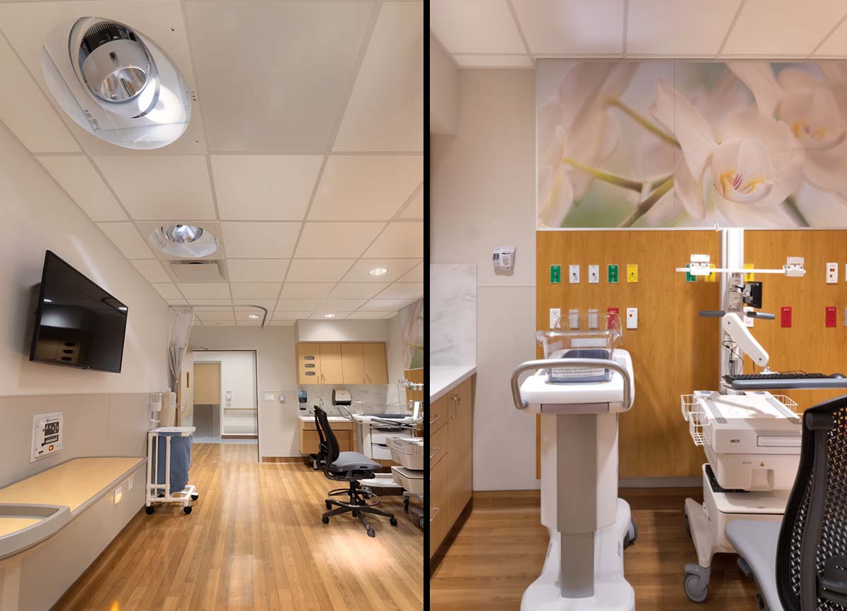 Jackson Health MIami labor and delivery patient room.