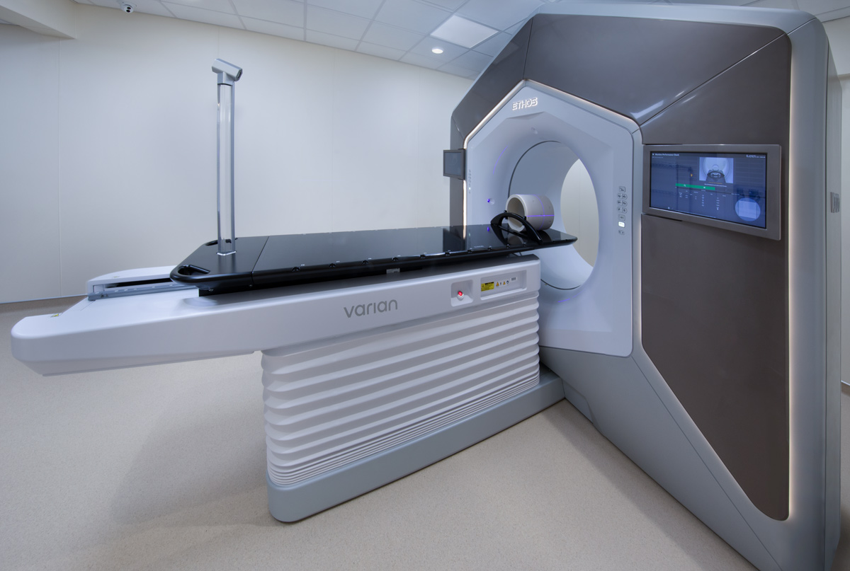 Uhealth Ethos Miami adaptive therapy scanner.