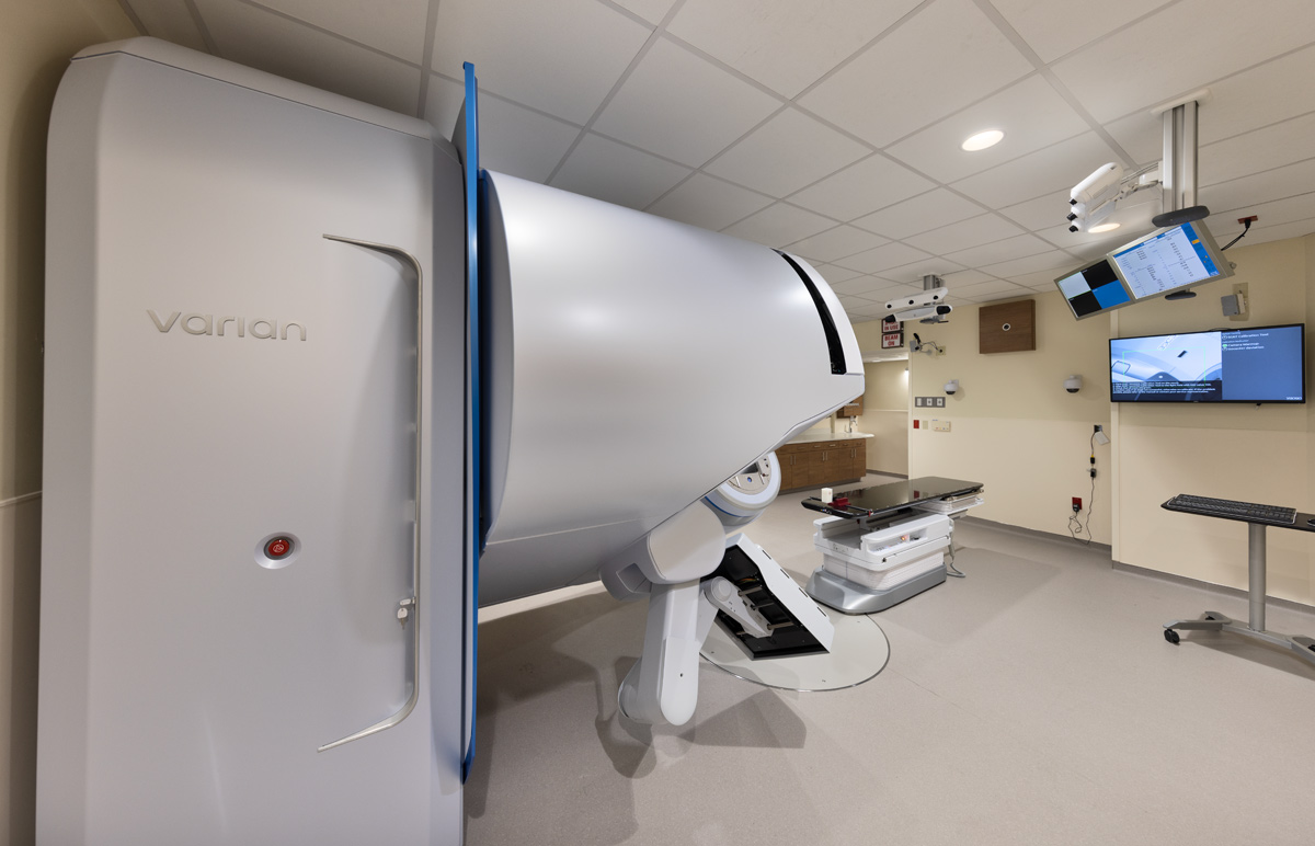 UHealth Miami linear accelerator operational views.