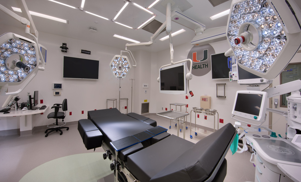 Uhealth Miami operating room.