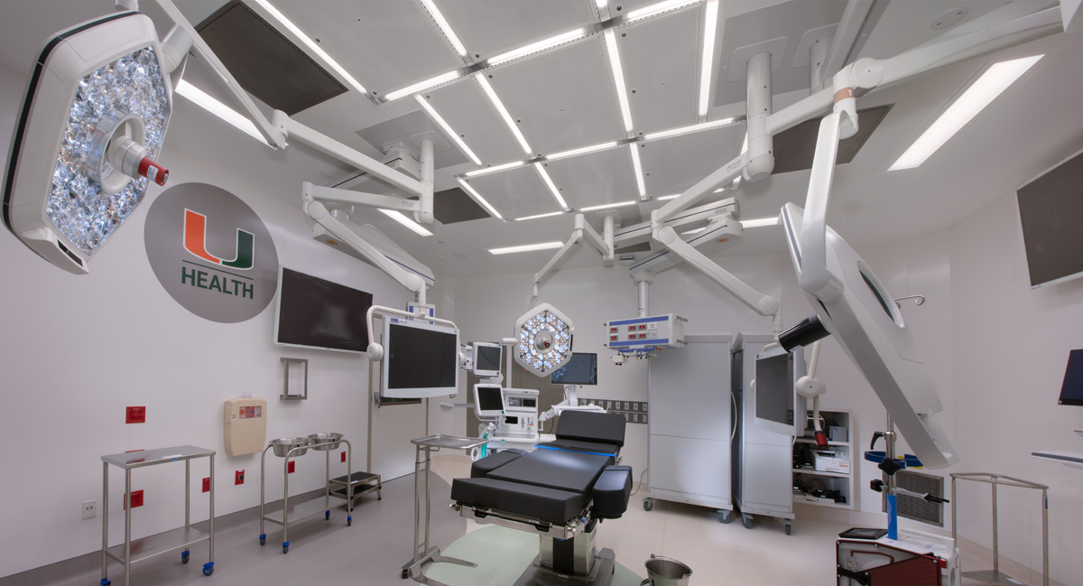 Uhealth Miami operating room.