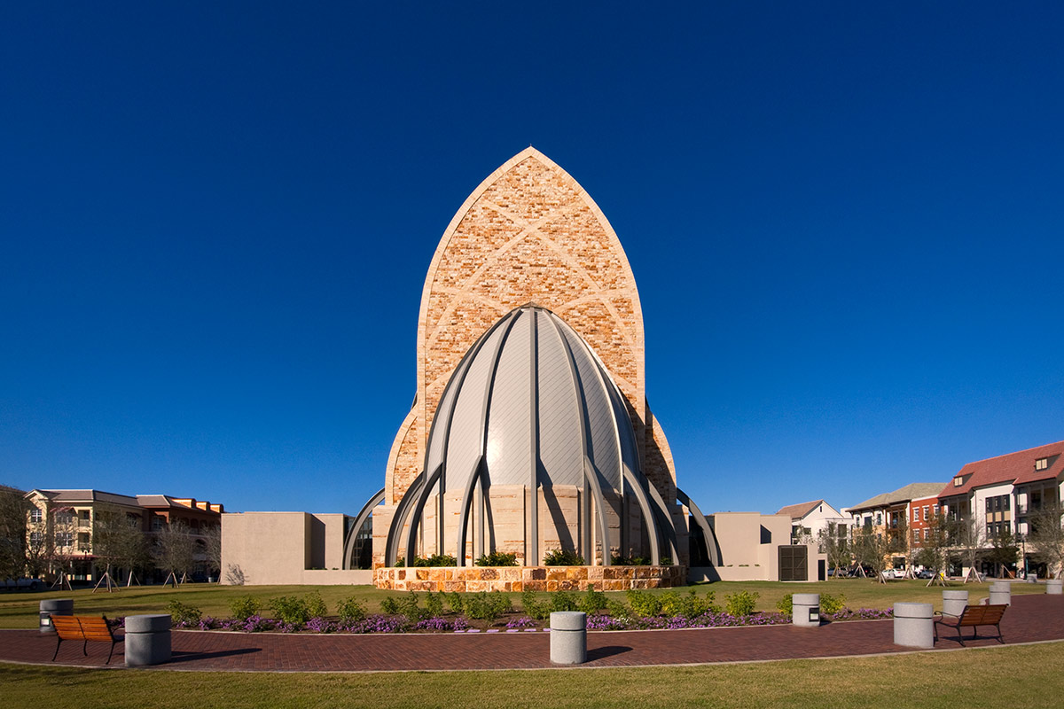 Architectiural view of the Ave Maria oratory in Ave Maria, FL.