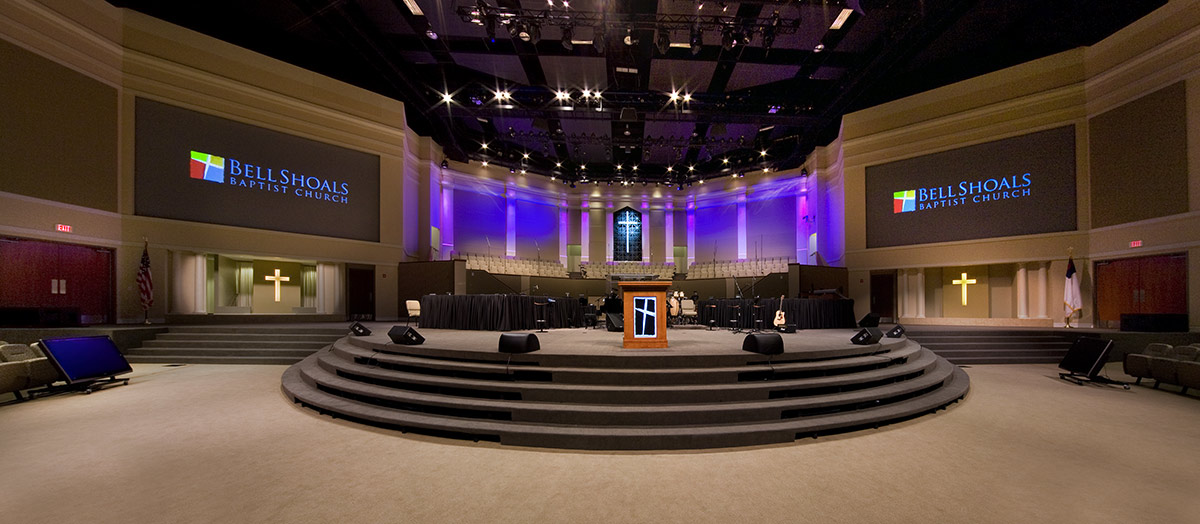 Interior design view at Bell Shoals Baptist Church - Brandon, FL.