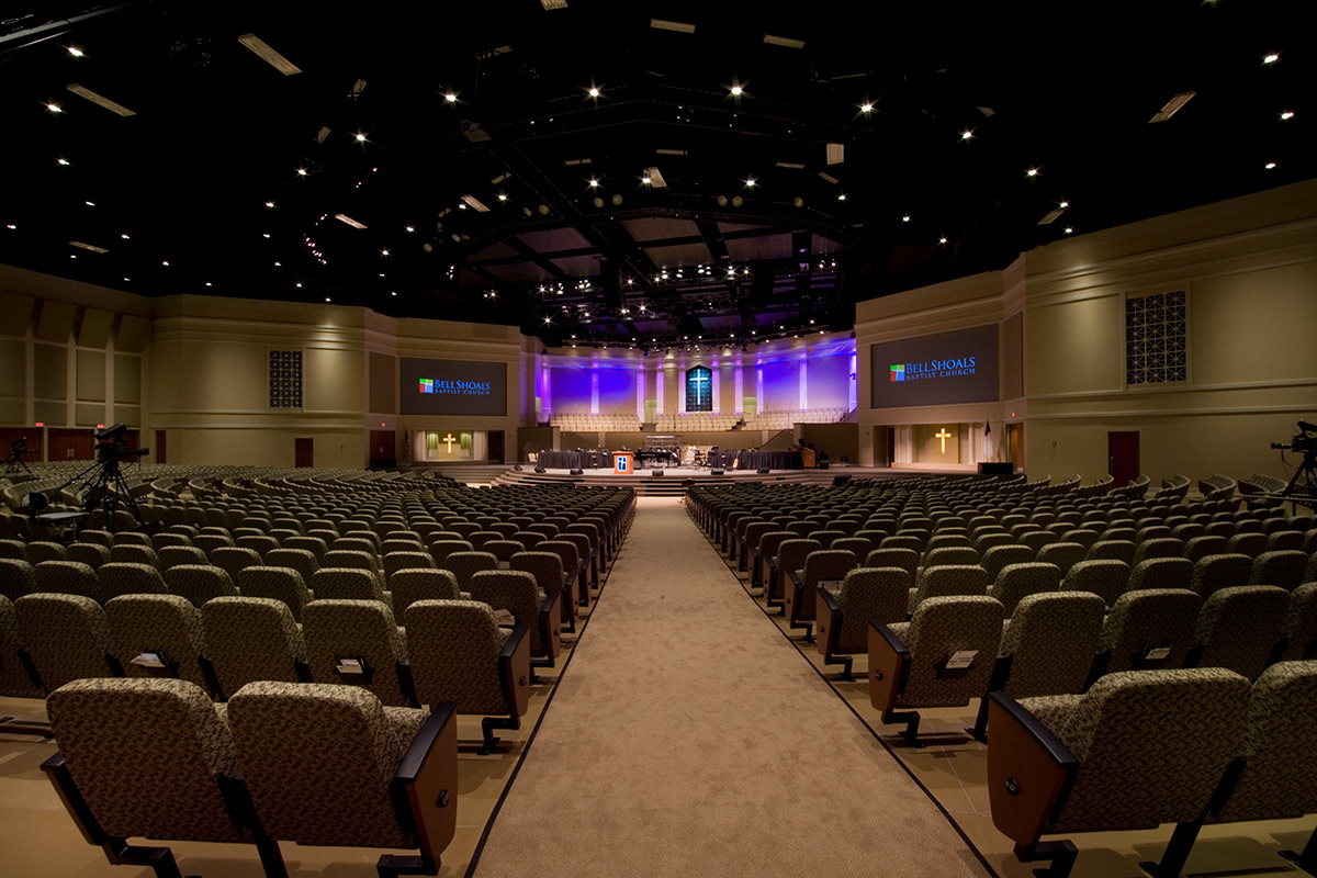 Interior design view at Bell Shoals Baptist Church - Brandon, FL.