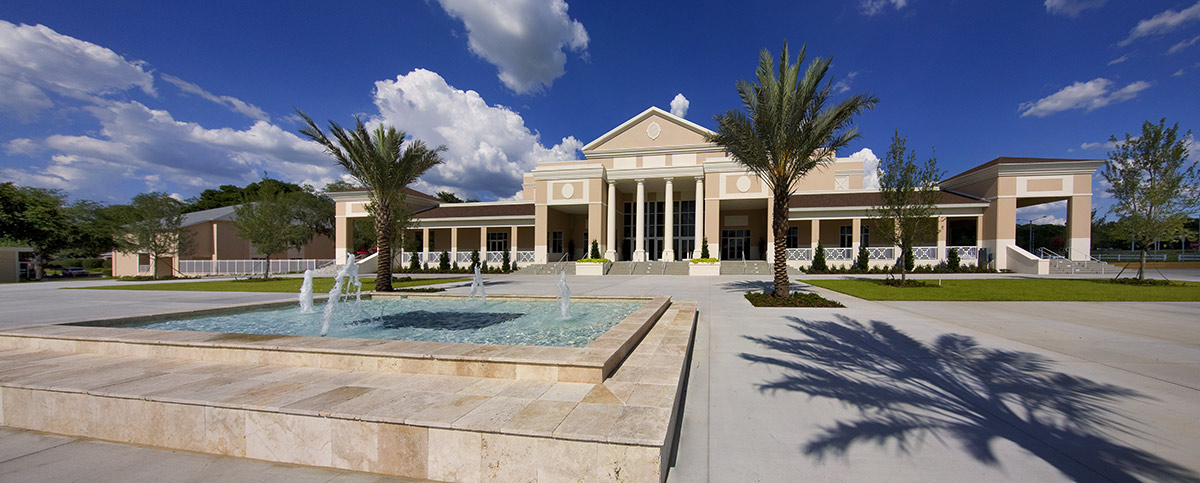 Architectural view of Bell Shoals Baptist Church - Brandon, FL.