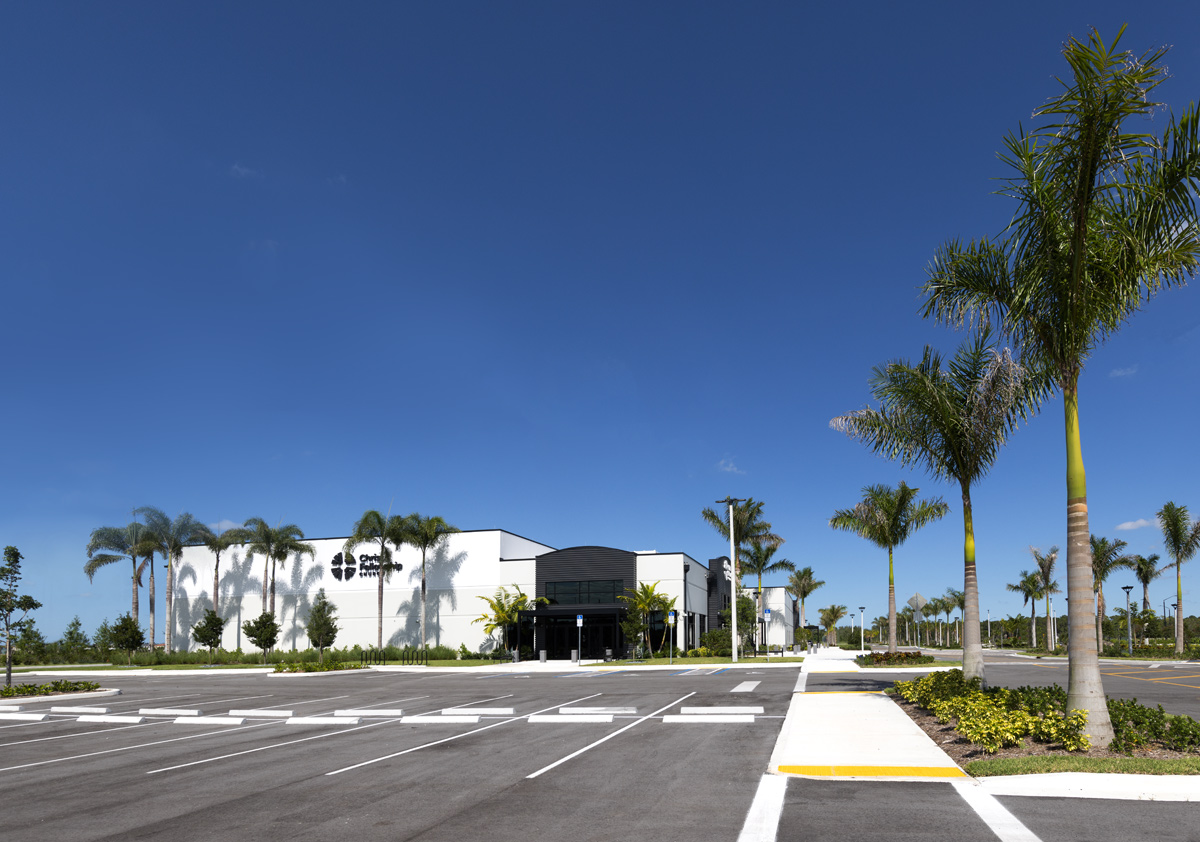 Architectural and interior design views of the Christ Fellowship Church in Westlake, FL.