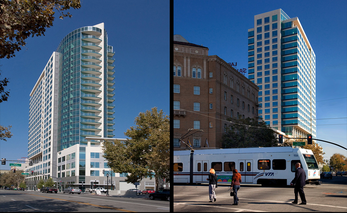 Architectural view of Three Sixty Residences - San Jose, CA 