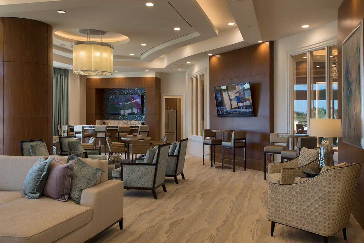 Interior design lounge view at the Altaira Condo - Bonita Springs, FL
